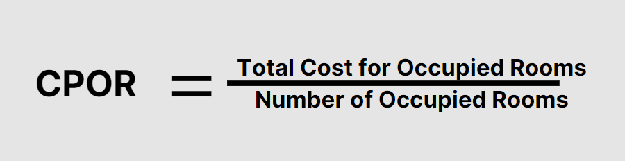 CPOR (Cost Per Occupied Room)